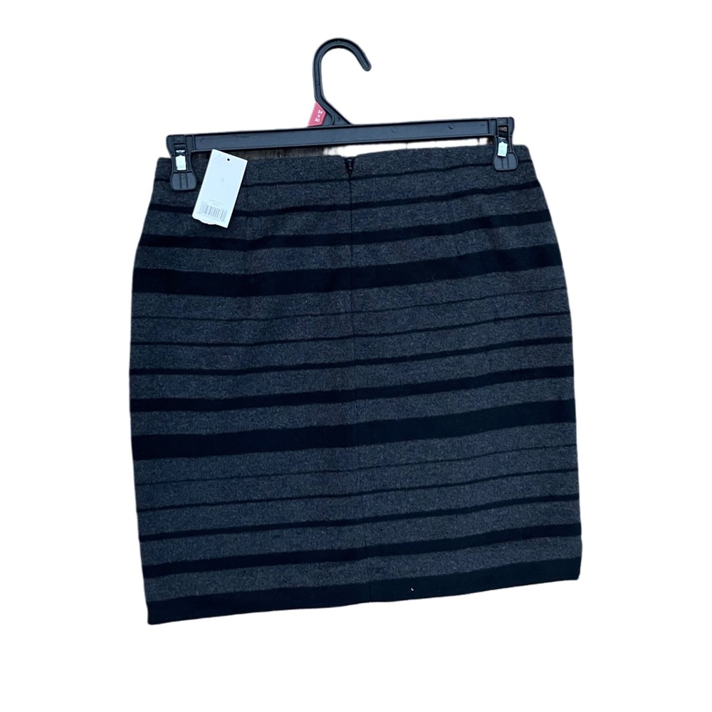 Banana Republic Skirt Size 6 Gray Black Striped Pencil Skirt Lined NWT